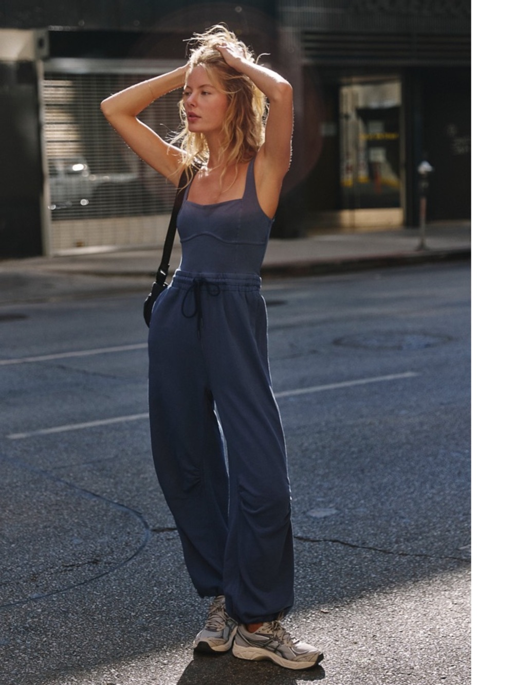 NWOT Free People Inbound Onesie in Midnight Navy Sz Small